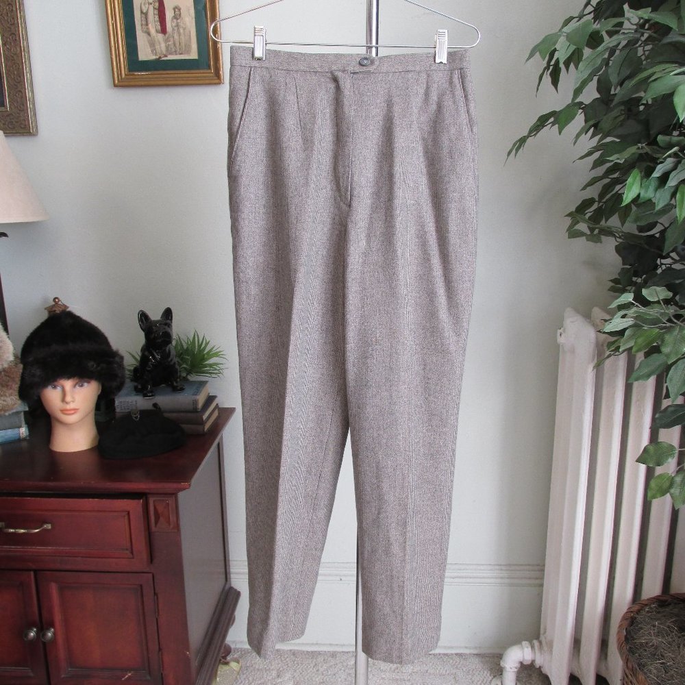 Vintage 80s Wool Blend Trousers